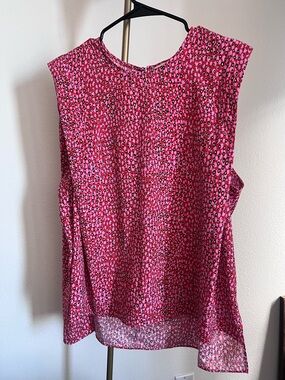 Ted Baker Meika Strong Shoulder Boxy Top, Size 6 (Equivalent to XXL)